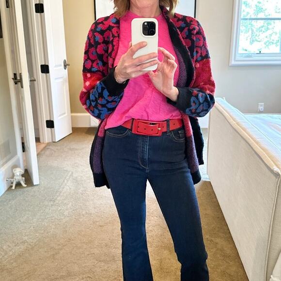 FARM RIO Mixed Leopard Cardigan S - Picture 5 of 10